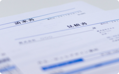 お申込みと同時に通帳と請求書の電子ファイルを送るだけ