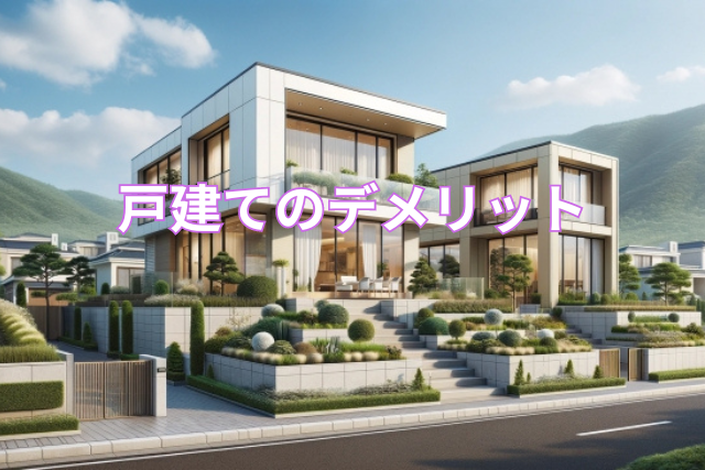 戸建てのデメリット