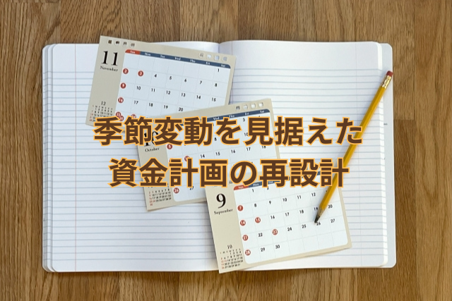 資金繰り表を作成し、計画を見える化するイメージ