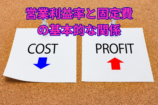 営業利益率と固定費の基本的な関係