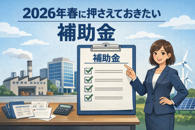 2026年春に押さえておきたい補助金