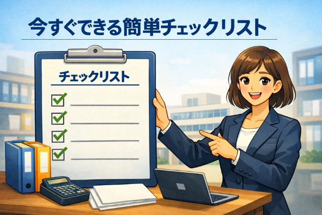 今すぐできる簡単チェックリスト