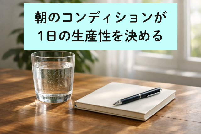 朝のコンディションが1日の生産性を決める